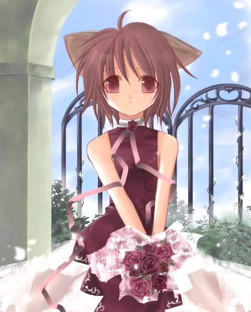 anime girl wedding