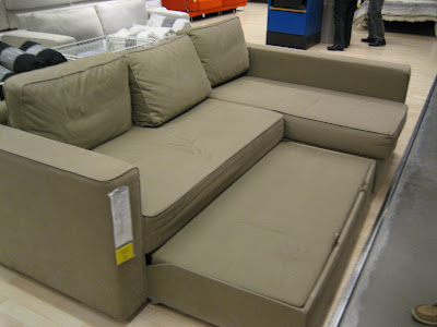 sofa bed ikea couch chaise sectional lounge pull underneath sunroom furniture leather sleeper storage pulls comfy section seat too
