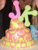 Pink and Green Mad Hatter Cake