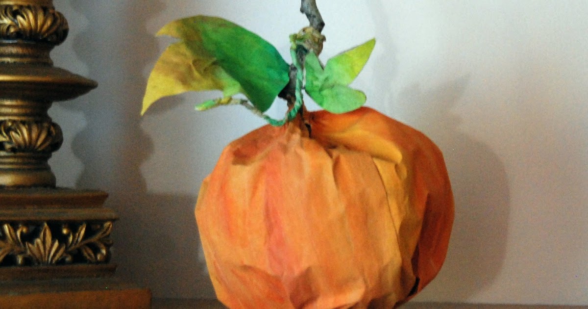 that artist woman How to make a Paper Bag Pumpkin