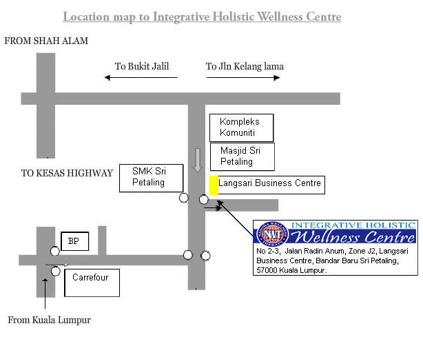 Peta Lokasi Integrative Holistic Wellness Centre