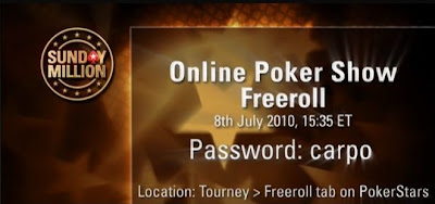 Pokerstar's Online Poker Show Freeroll