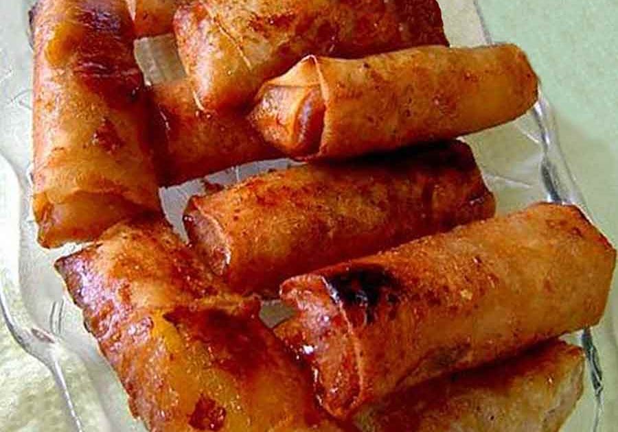 Pinoy Favorite Recipes Turon Saba (Banana Plantain Rolls in Sugar)