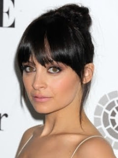 Nicole richie - updo with bangs hairstyles