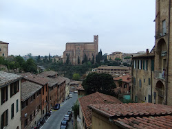 View from a side street in Siena