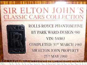 Elton John's pink Rolls Royce Phantom V