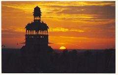 A evening scene of Mondir Palace, Jaisalmer