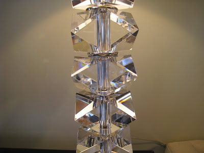 Crystal diamond cut table lamp at Michael Weiss at HD Buttercup