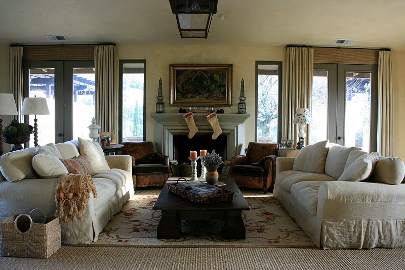Rustic Country Chic Living Room Of Delores Arabian S Wine Country