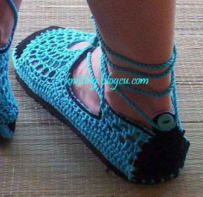 احذية رووووووووووووووعة للبيت وخارجه Crochet+shoes