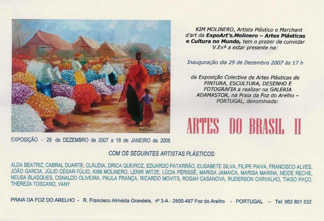 Exposição "ARTES DO BRASIL  I I I" na Galeria Adamastor - Foz Arelho – Portugal