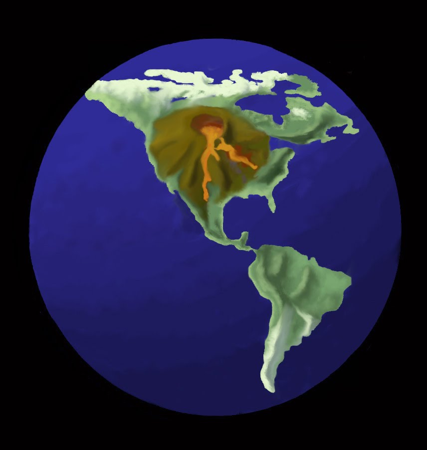 distribution of supervolcanoes