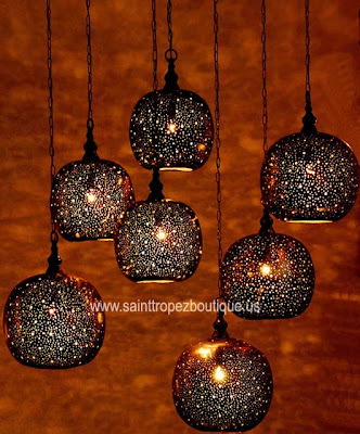 Design Interior Ideas on Newly Designed Moroccan Hanging Pendant Lighting By Saint Tropez