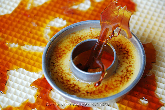 Crème Brulée in a ring mold