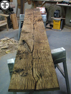 wood sandblasted sand beams