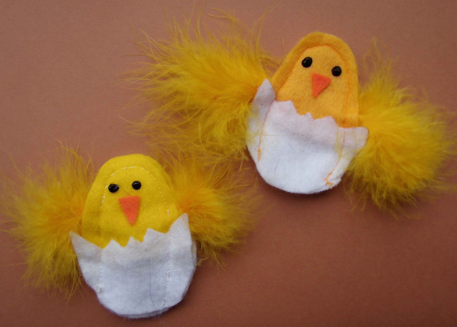Crack of Dawn Crafts Hatching Easter Chicks Felt Finger Puppets