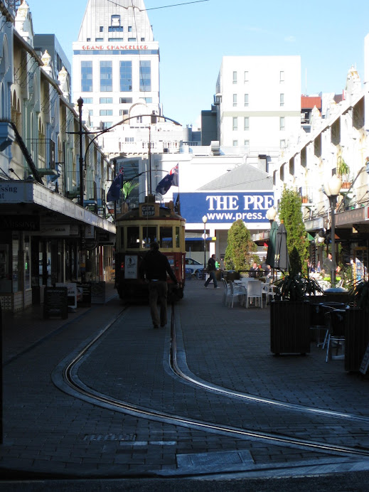 Une rue célèbre de Christchurch