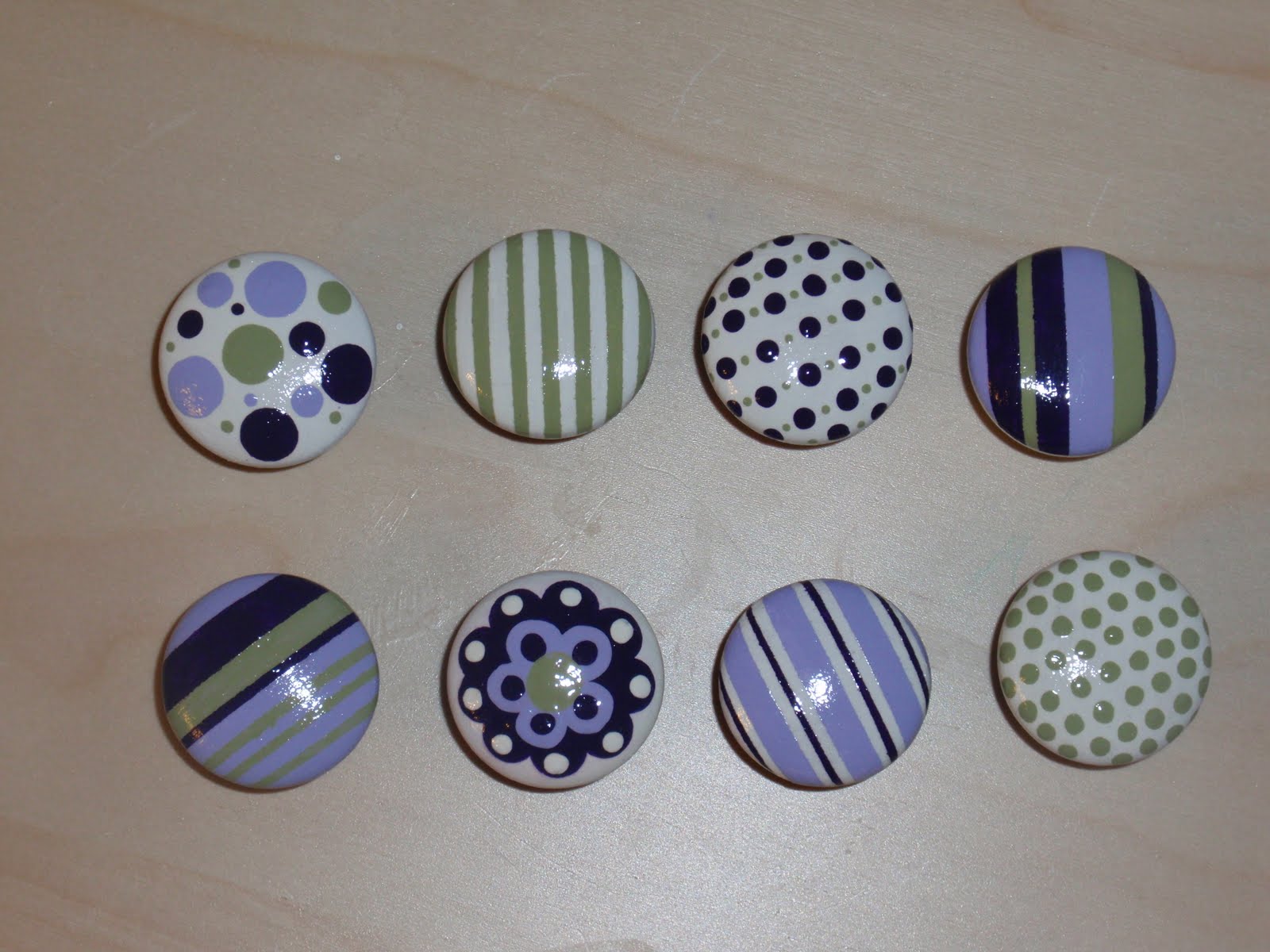 Diary of a Crafty Lady Hand Painted Dresser Drawer Knobs