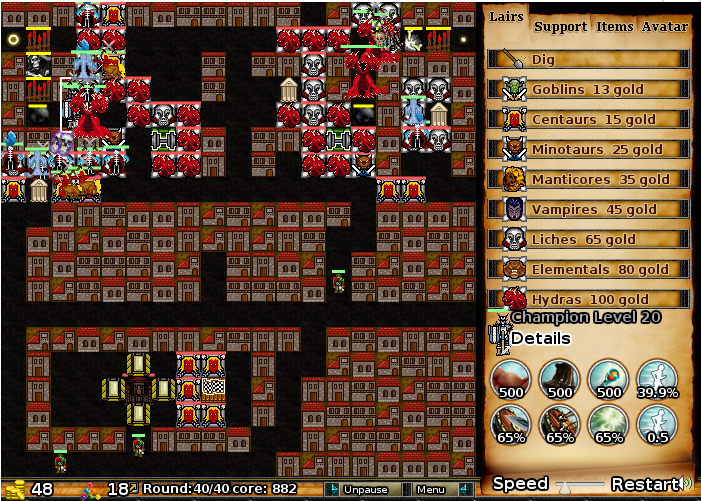 Dungeon Defender online flash game screenshot - last level boss Dungeon Defender online flash game screenshot - last level boss