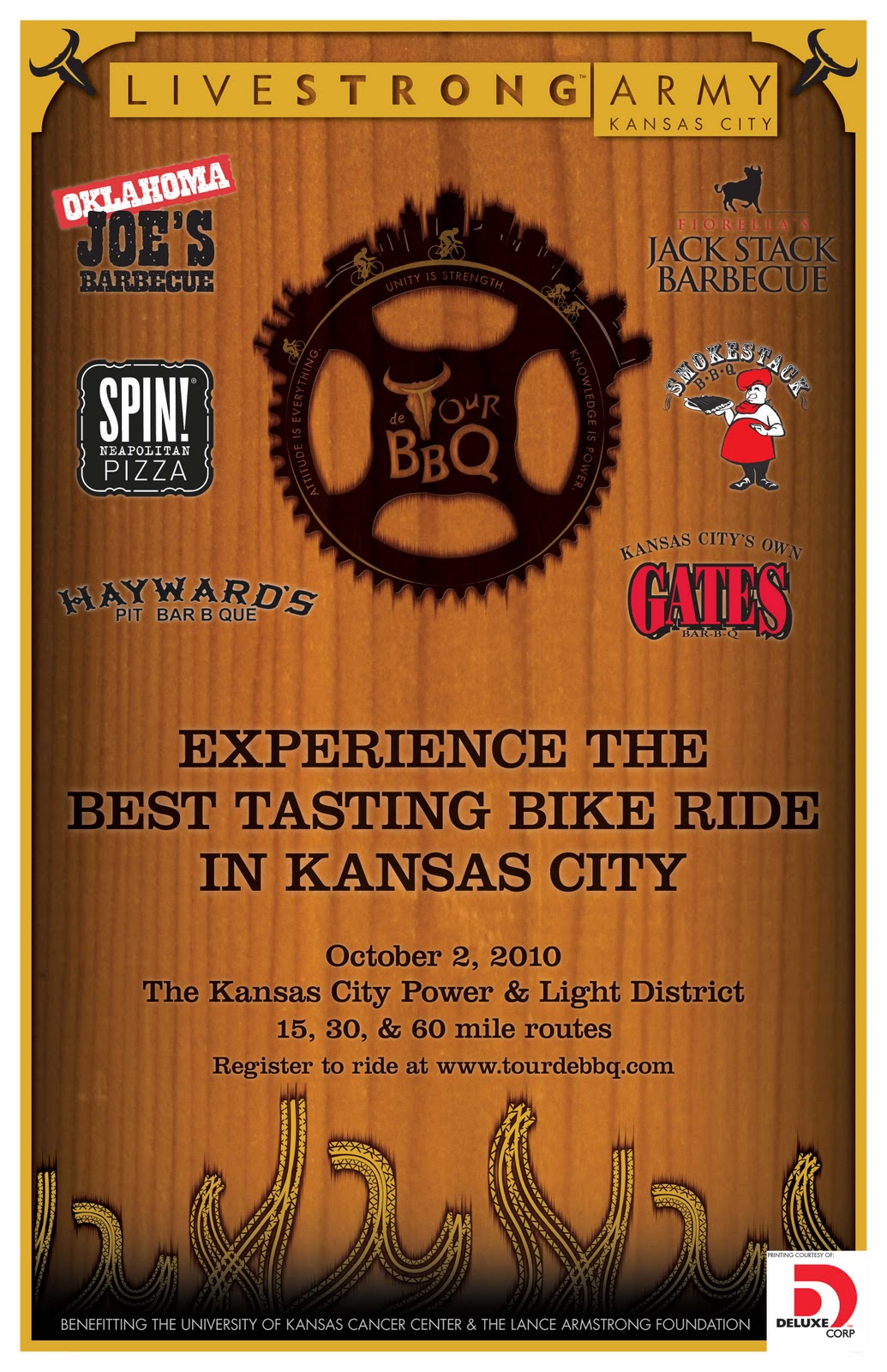 lukebabb LIVESTRONG Army KC Summer work for the Tour de BBQ