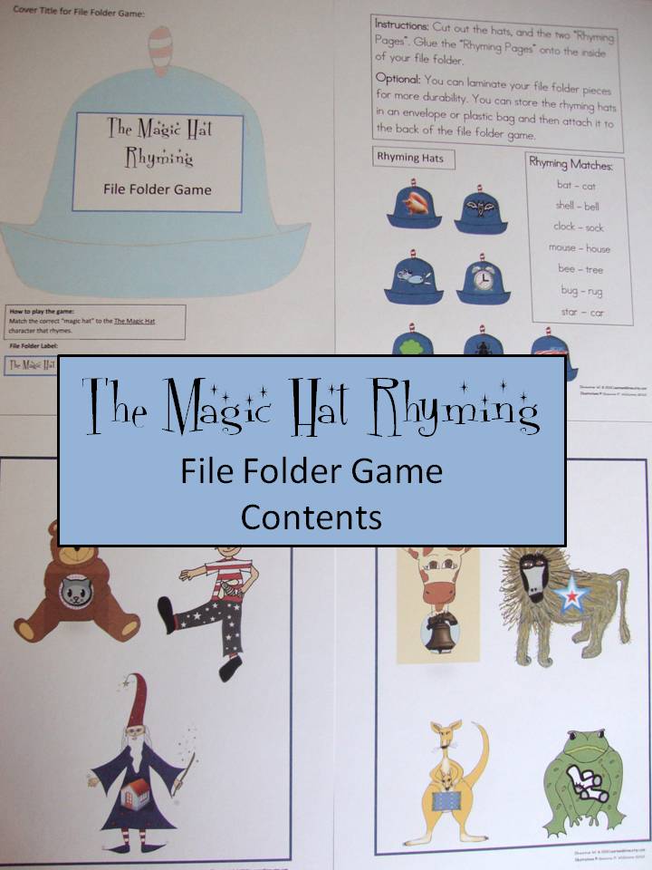 Learn and Grow Designs site NEW The Magic Hat Learning Unit and