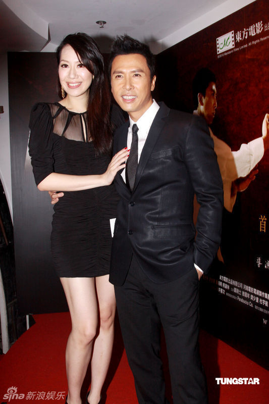 Donny Yen and wife.