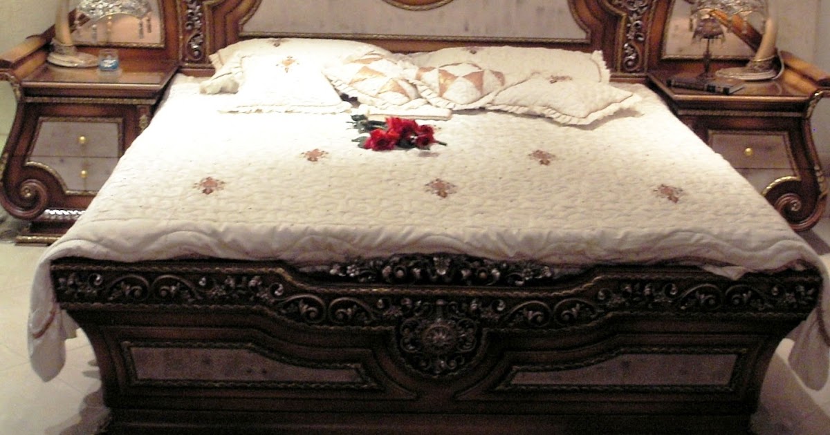 Furniture Ideas OAK Heavy Bed in Polish + DecoPaint (Price 3500