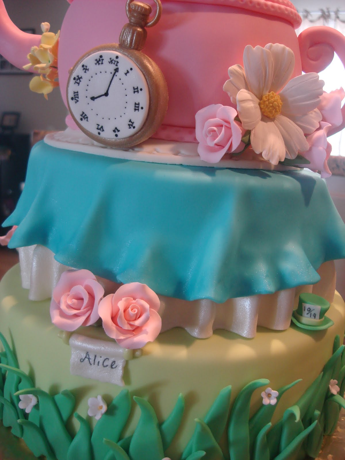 Debby's Cakes: An Alice In Wonderland Inspired Baby Shower Cake