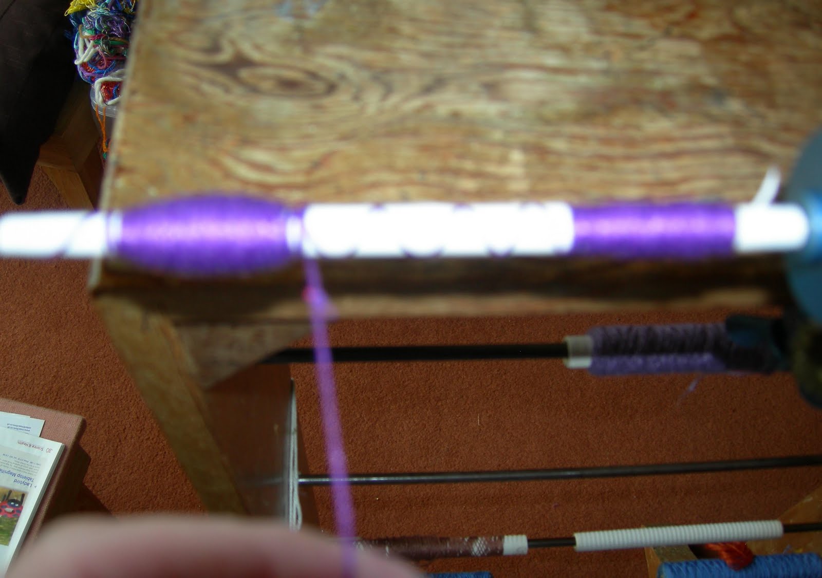 Crafty Weaver Winding bobbins for weaving