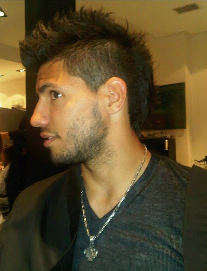 The Goal Digger: Sergio Aguero's Flashy New Haircut...