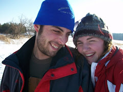 Mark and I on a Winter Walk in the Prairie