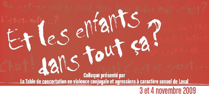 Colloque "Et les enfants dans tout ça?"