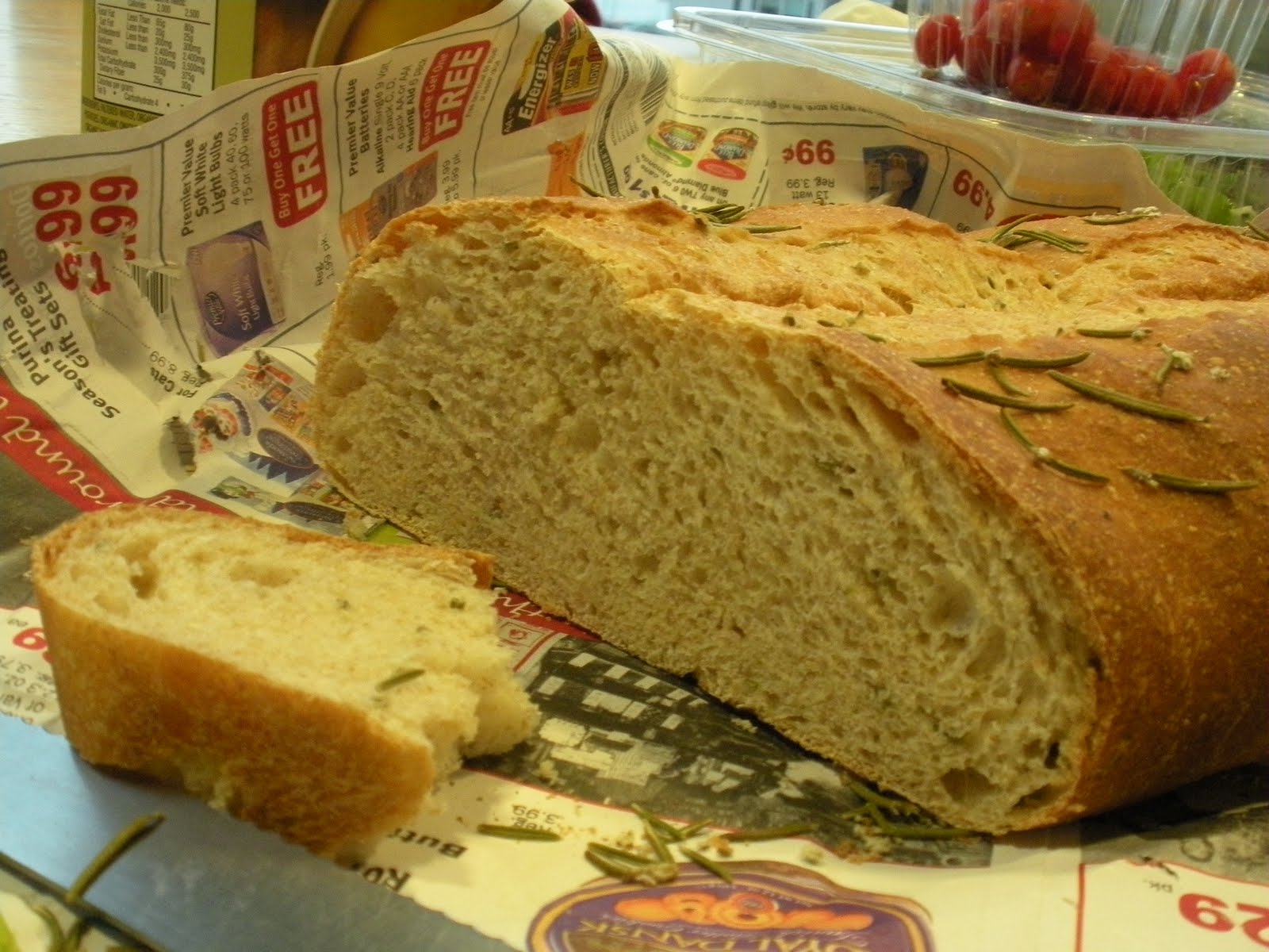 All Baked Things! Rosemary cottage cheese bread
