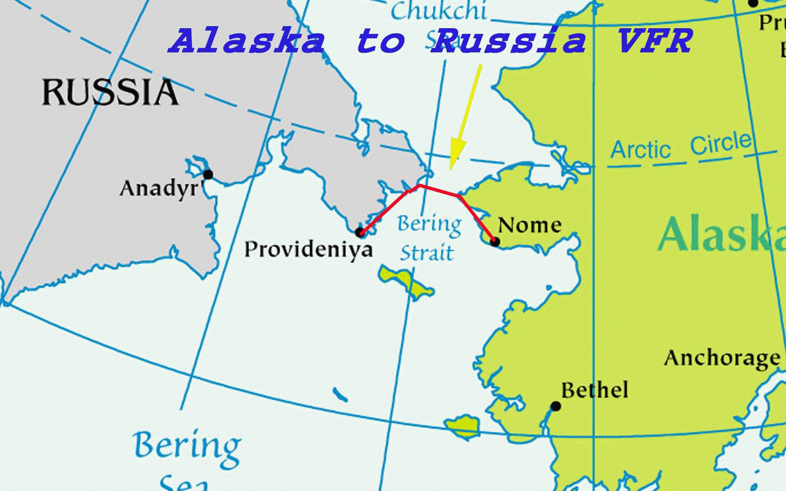 Alaska Russian Map