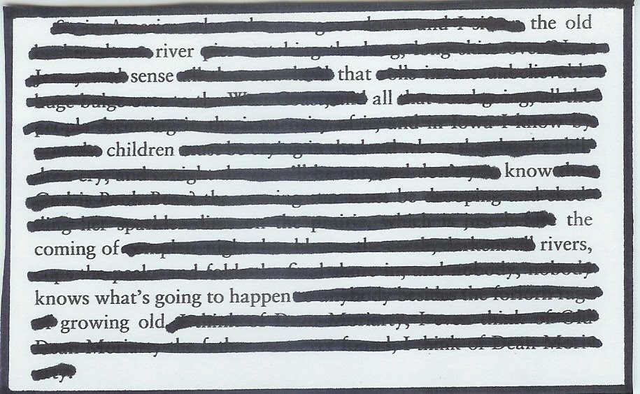 THE DAILY BEAT Erasure poetry