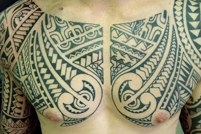tribal tattoo, tattoo for chest