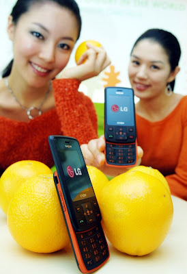 LG Orange color phone