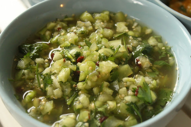 Tomatillo and chipotle salsa