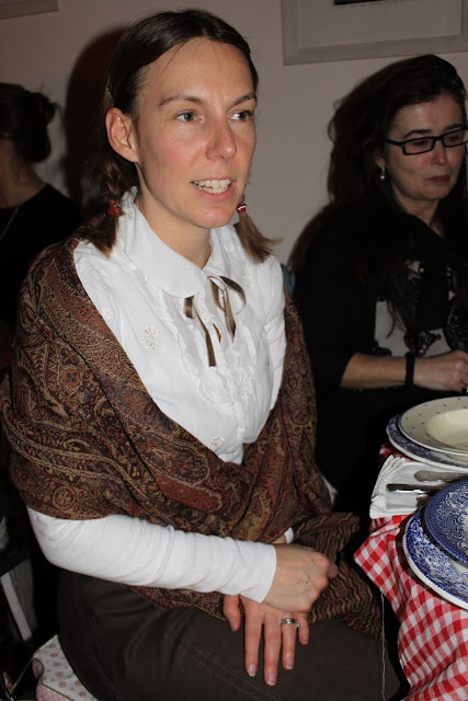 guests at thanksgiving supper club, Little House on the Prairie theme