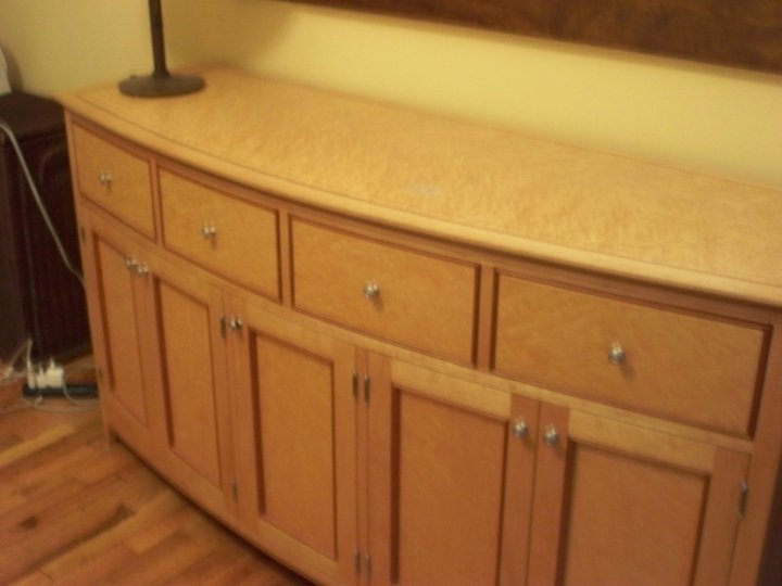 Birdseye Maple Cabinets