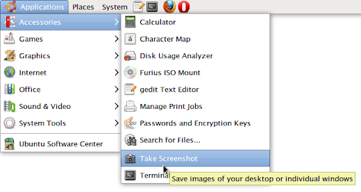 screenshot in ubuntu