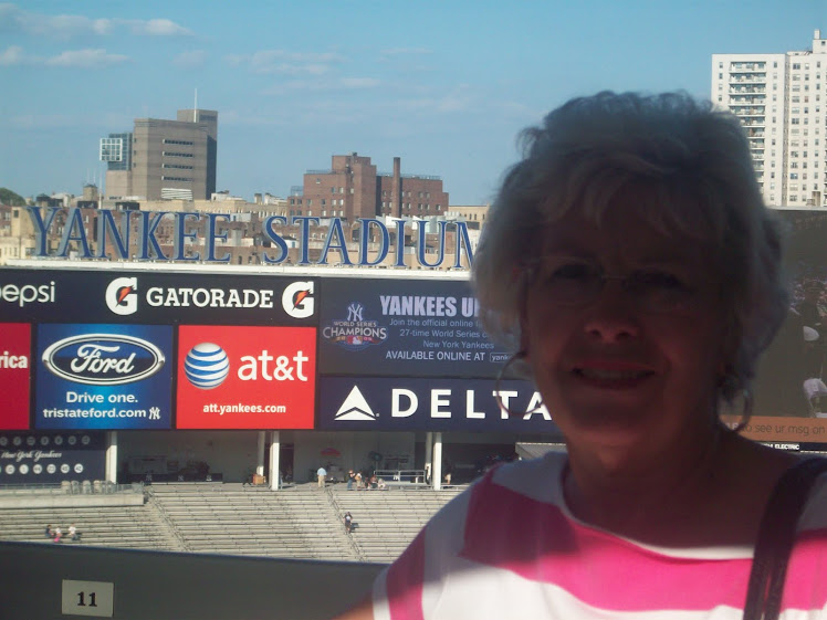Mom at Yankee Stadium