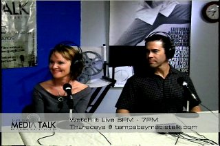 Michelle and Husband Tim Wilkins on a radio show!