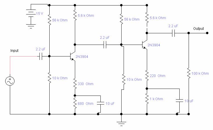 Skema Rangkaian Amplifier Dengan Transistor