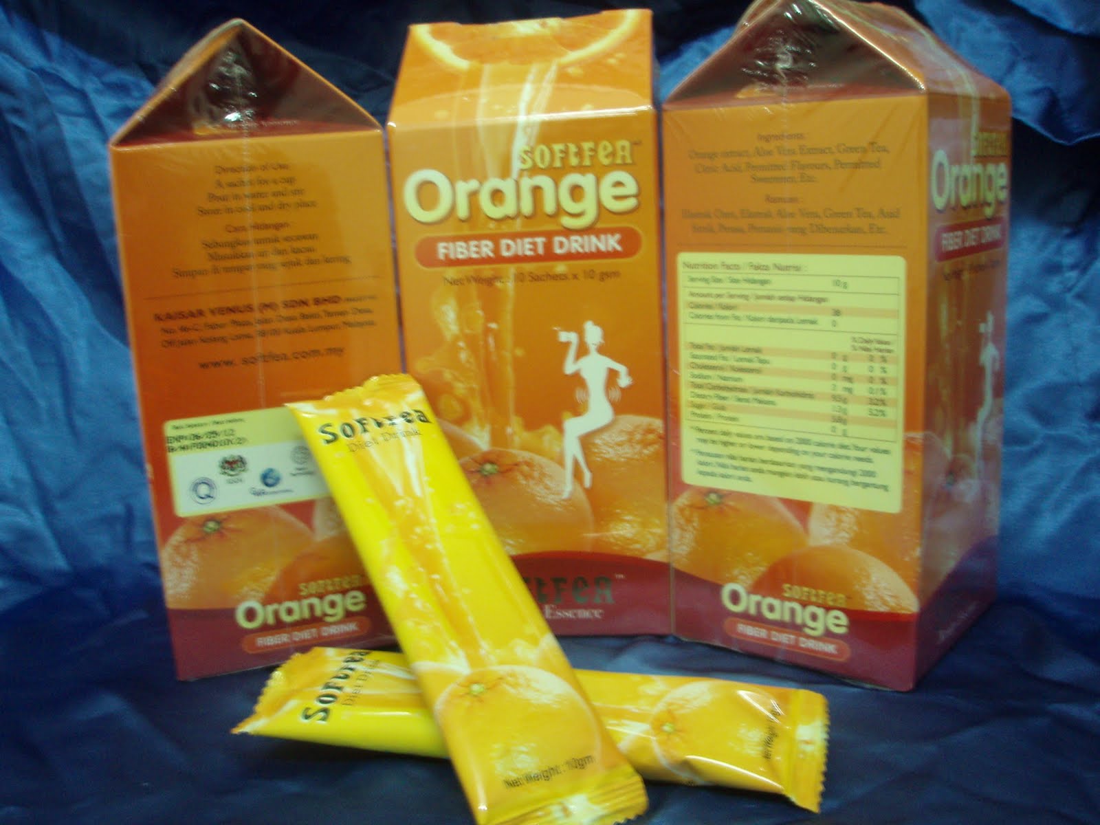 RiZ n' KarL Softfea Orange Fiber Diet Drink