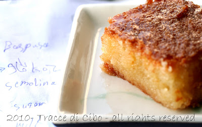 basbousa semolina cake, basbusa, basboosa, basousa, ravani, torta semolino
