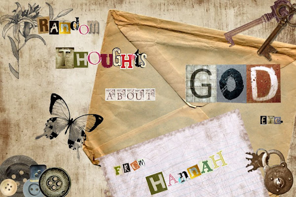 Random thoughts from Hannah