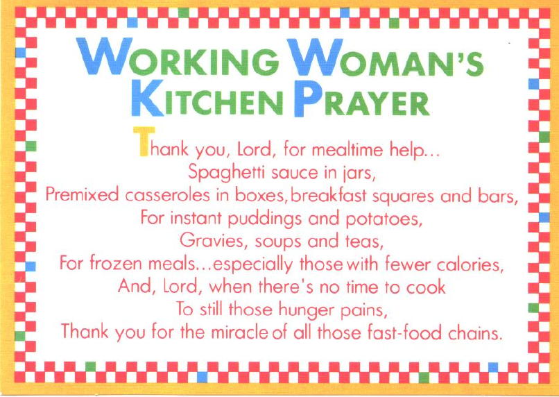 Kitchen Prayer