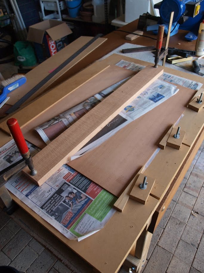 Wood With Strings Joining the Back and Top Plates