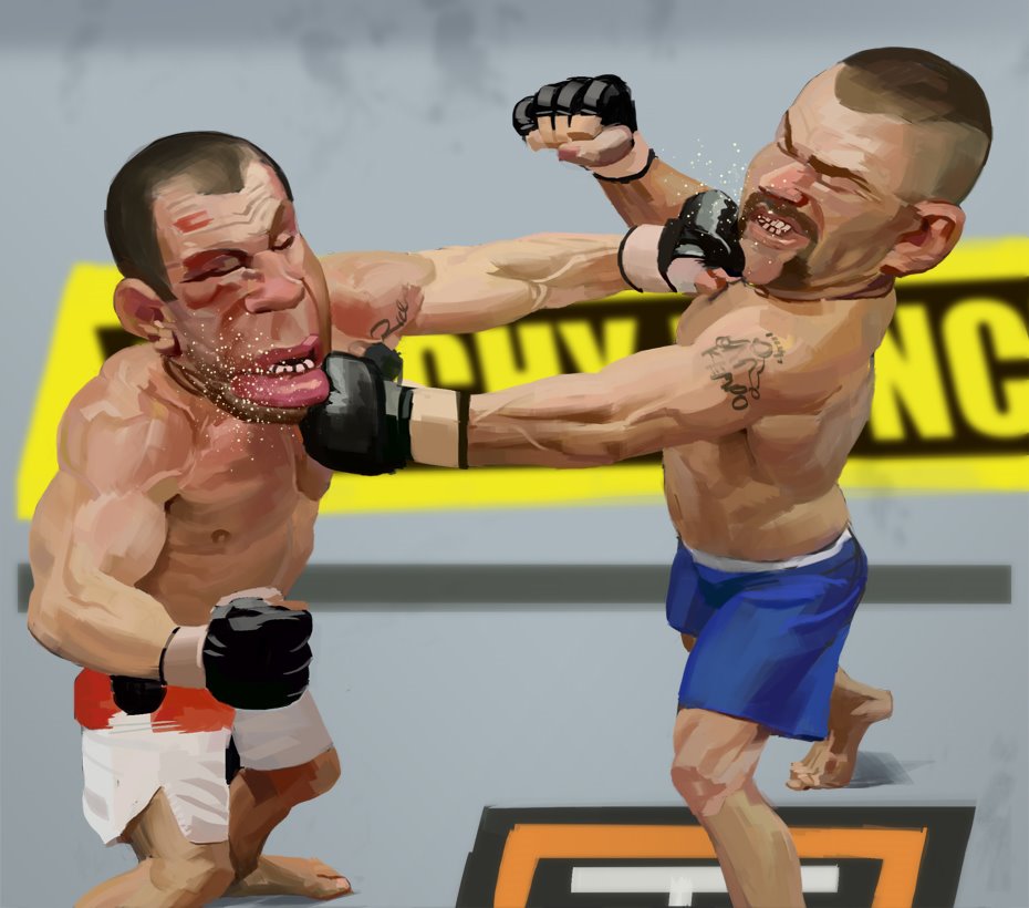 UFC рисунки